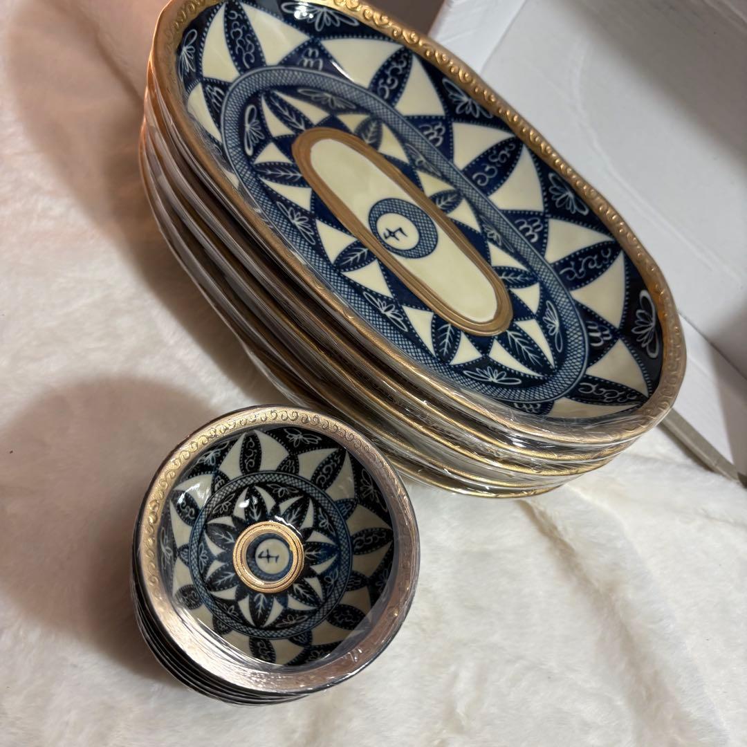 完全新品未使用　美濃焼★エクレクティックカイカイ★ハイヤームの詩★銘々皿★楕円