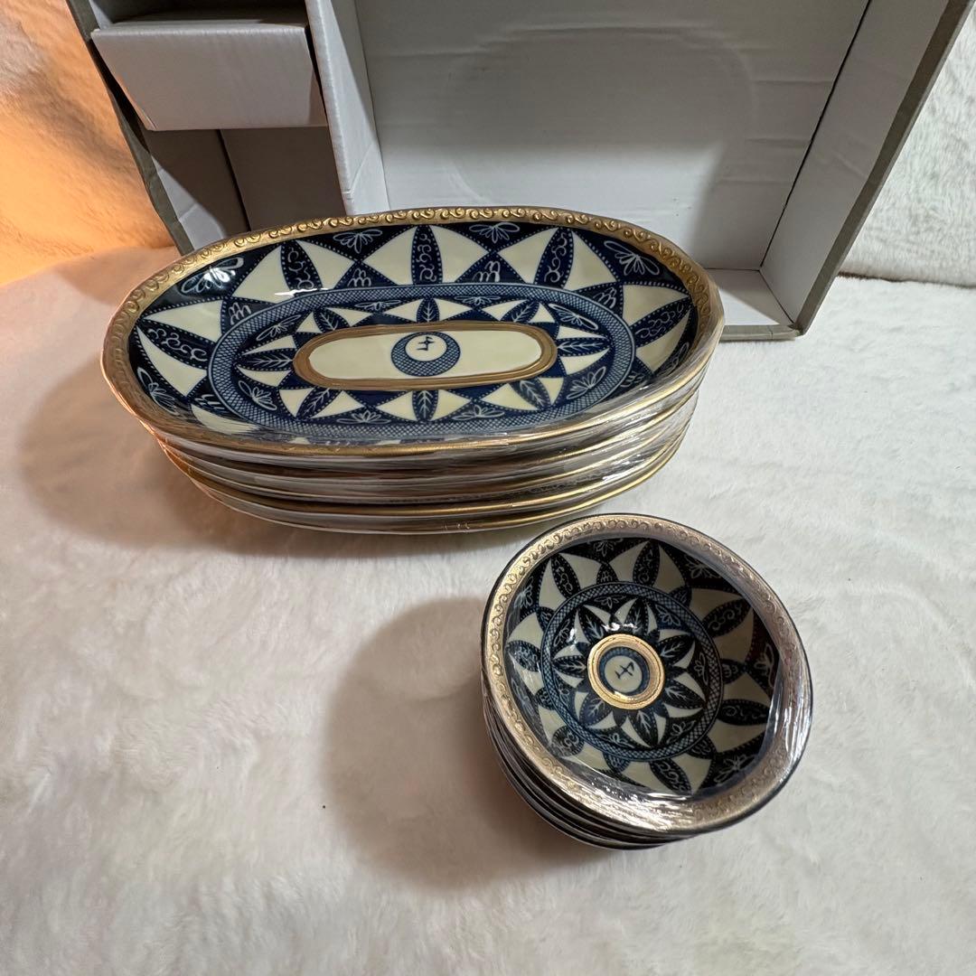 完全新品未使用　美濃焼★エクレクティックカイカイ★ハイヤームの詩★銘々皿★楕円