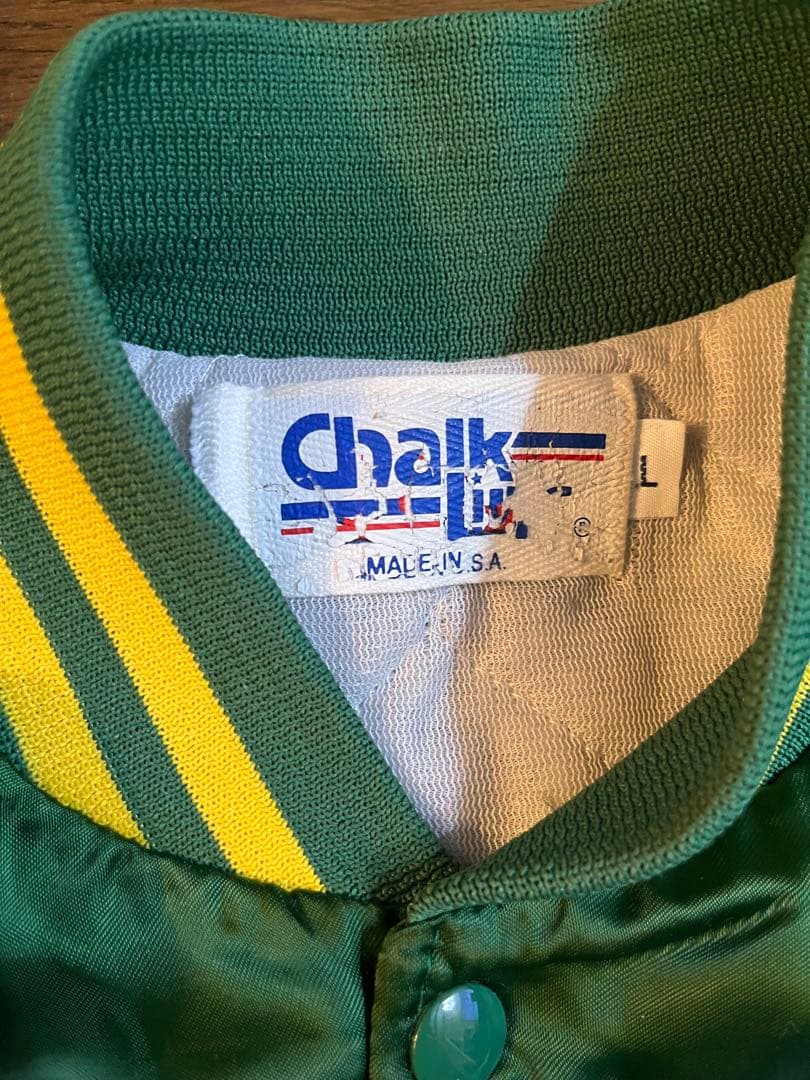 Chalk Line アスレチックス　スタジャン　サイズＬ　アメリカ製　MLB
