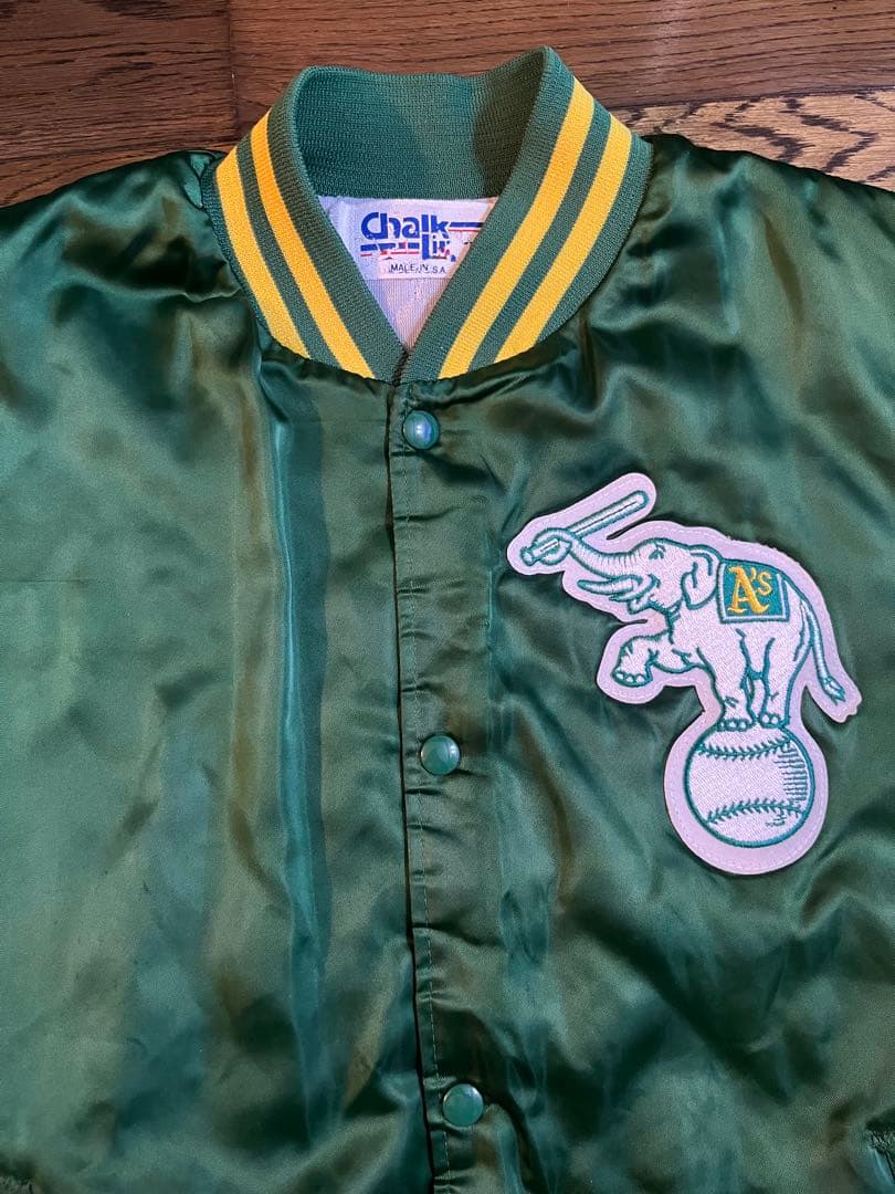 Chalk Line アスレチックス　スタジャン　サイズＬ　アメリカ製　MLB