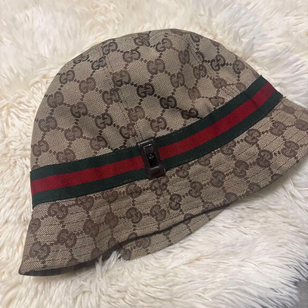 gucci バケットハット Mサイズ グッチ GGパターン