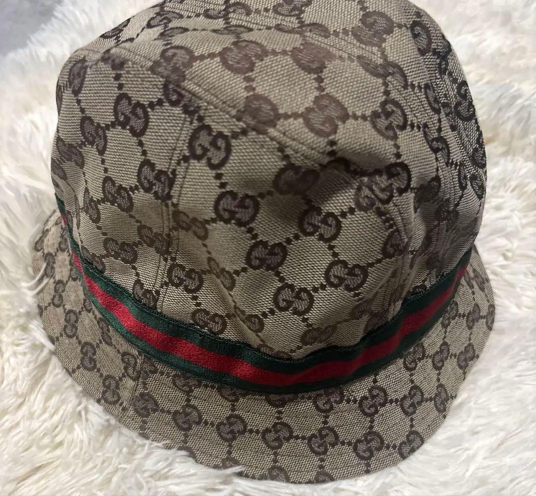 gucci バケットハット Mサイズ グッチ GGパターン
