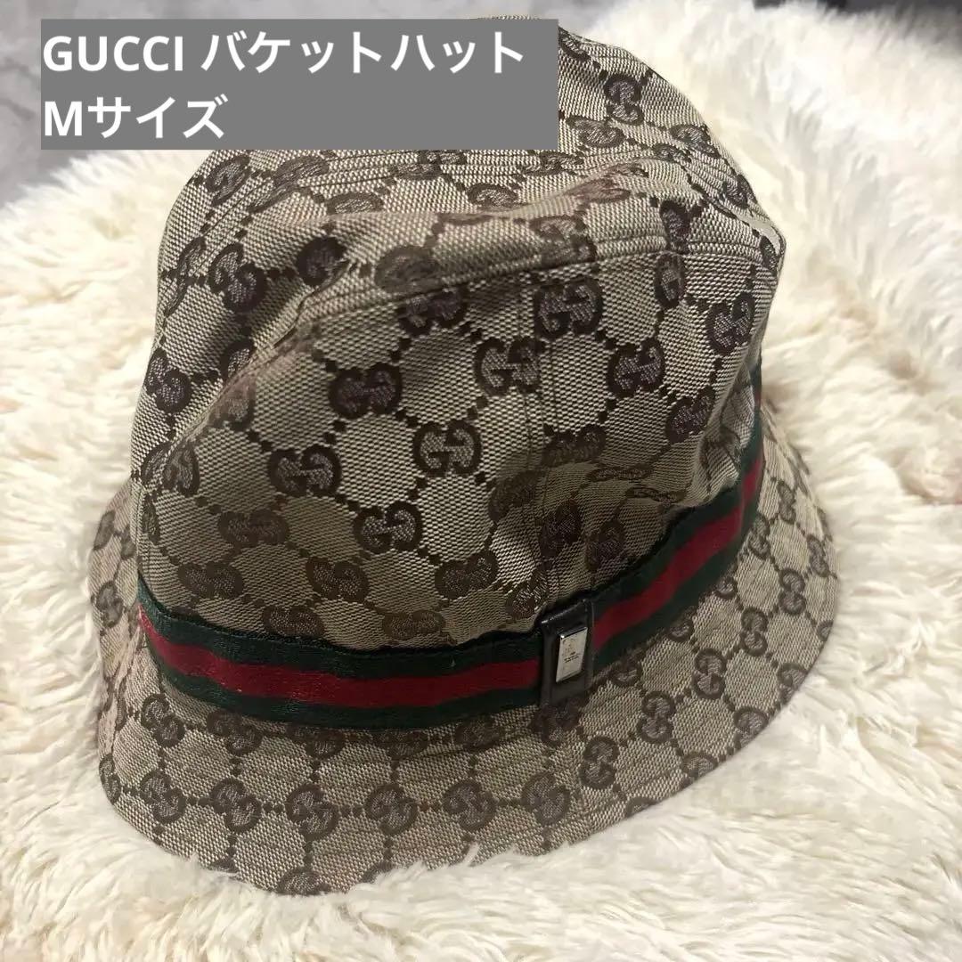 gucci バケットハット Mサイズ グッチ GGパターン