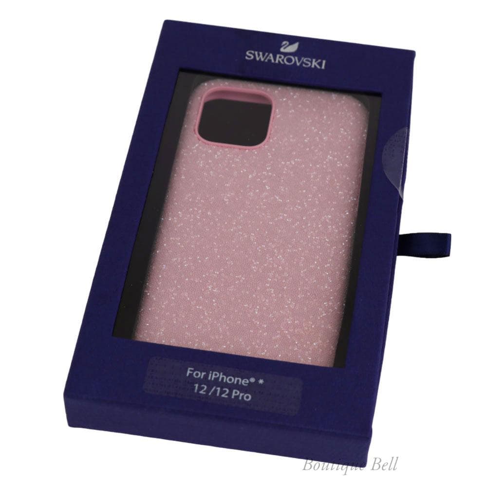 【スワロフスキー】iPhone12/12Proケース クリスタル ピンク