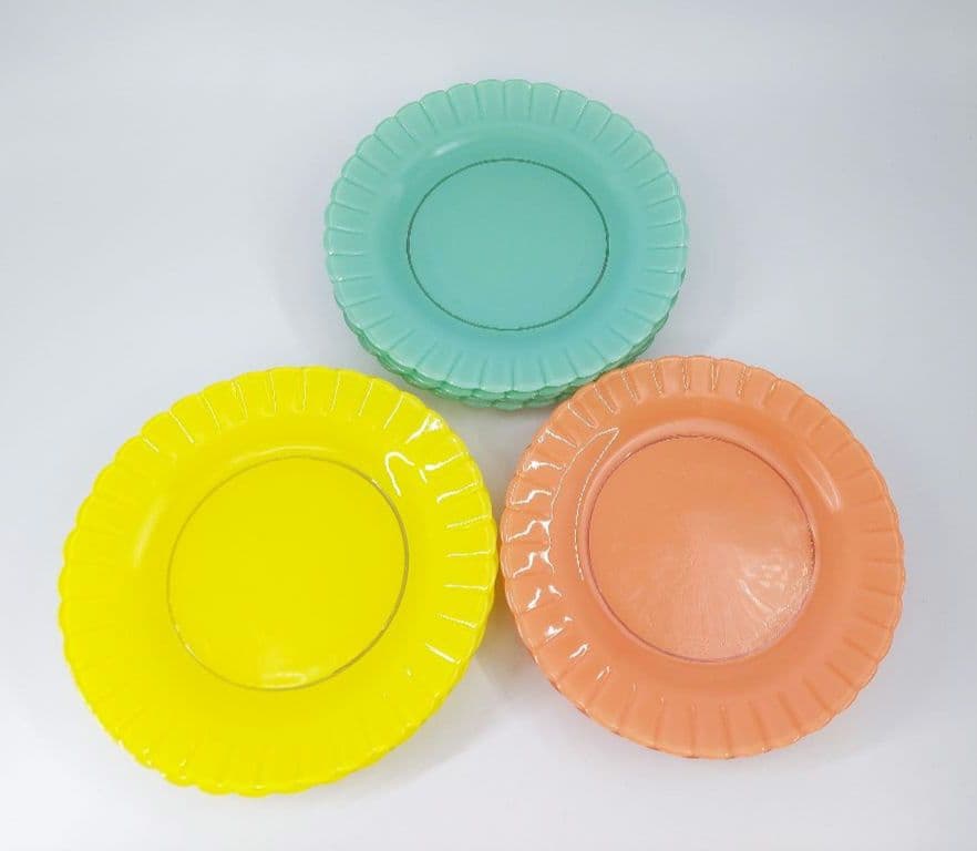 オールドデュラレックス ガラス皿 ヴィンテージ フランス 10枚まとめて レトロ