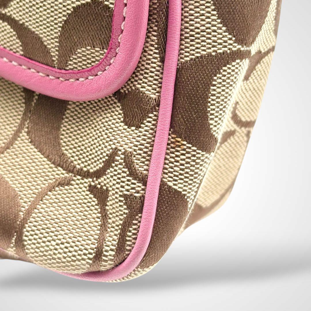 美品✨Vintage Coach Shoulder Bag Pink Y2K