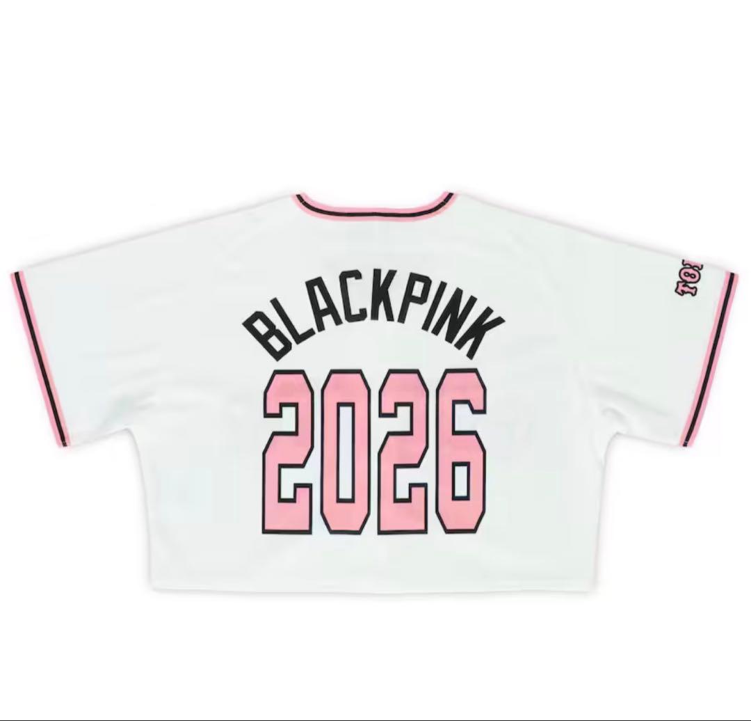 読売ジャイアンツ BLACKPINK ホワイト クロップド ユニホーム S