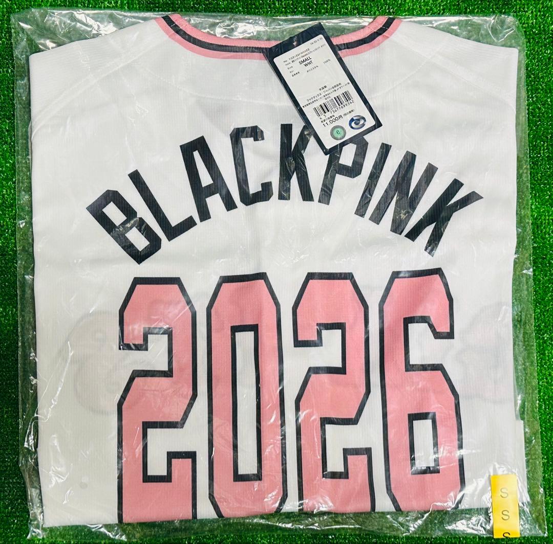 読売ジャイアンツ BLACKPINK ホワイト クロップド ユニホーム S