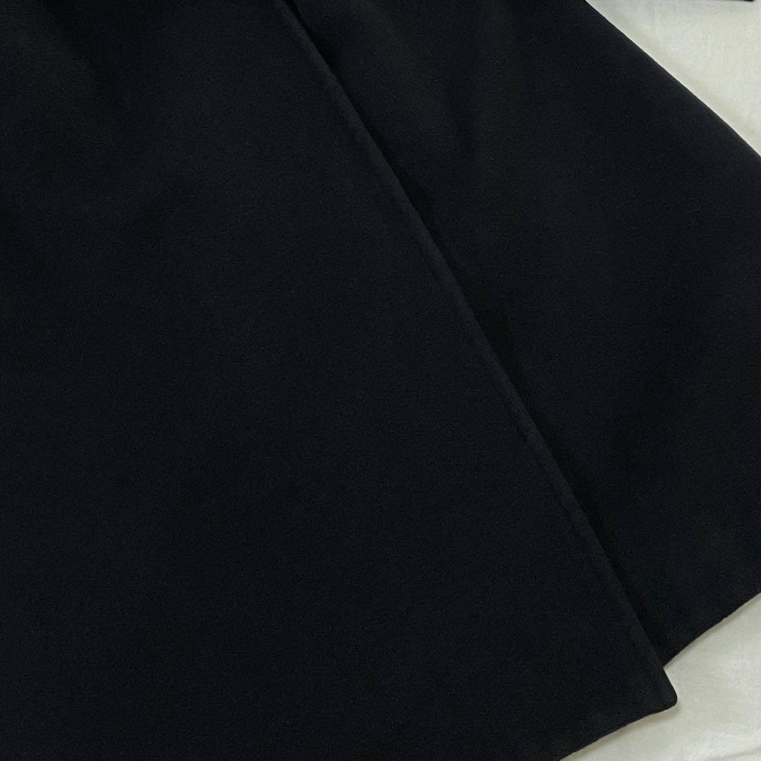 ラルフローレン ロングコート ガウン ベルト Aライン 女優襟 アンゴラ