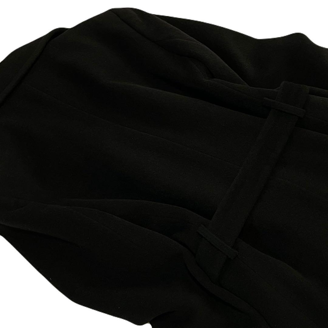 ラルフローレン ロングコート ガウン ベルト Aライン 女優襟 アンゴラ