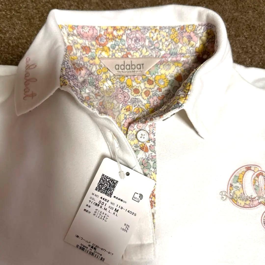 adabat 起毛ストレッチ長袖ポロシャツ