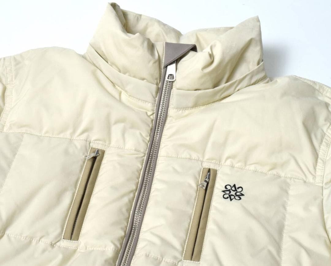 美品 セントアンドリュース ダウンジャケット M ベージュ フード取り外し可能