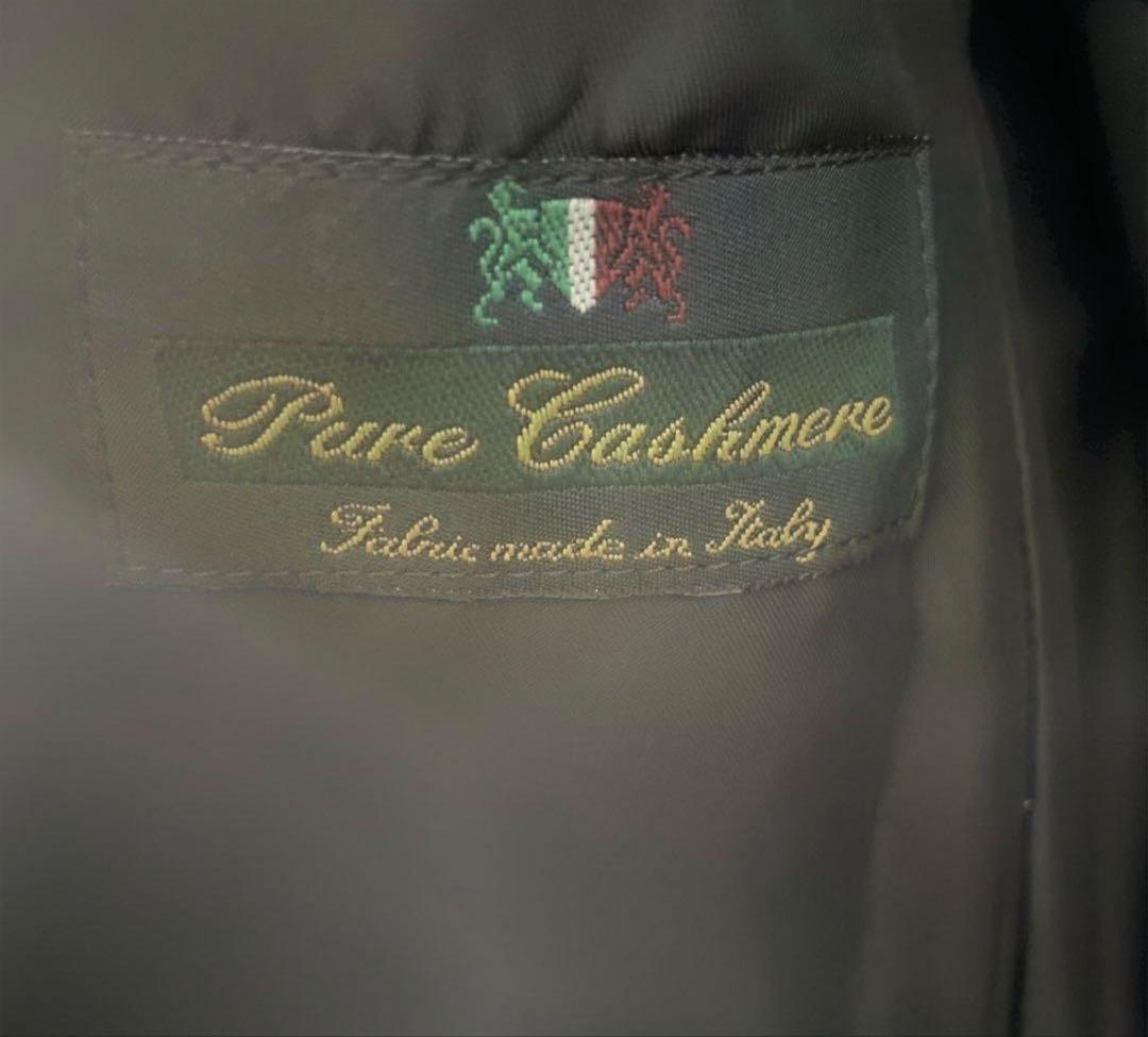 値下げ　未使用　バーニーズニューヨーク　カシミア100%コート48 ネイビー