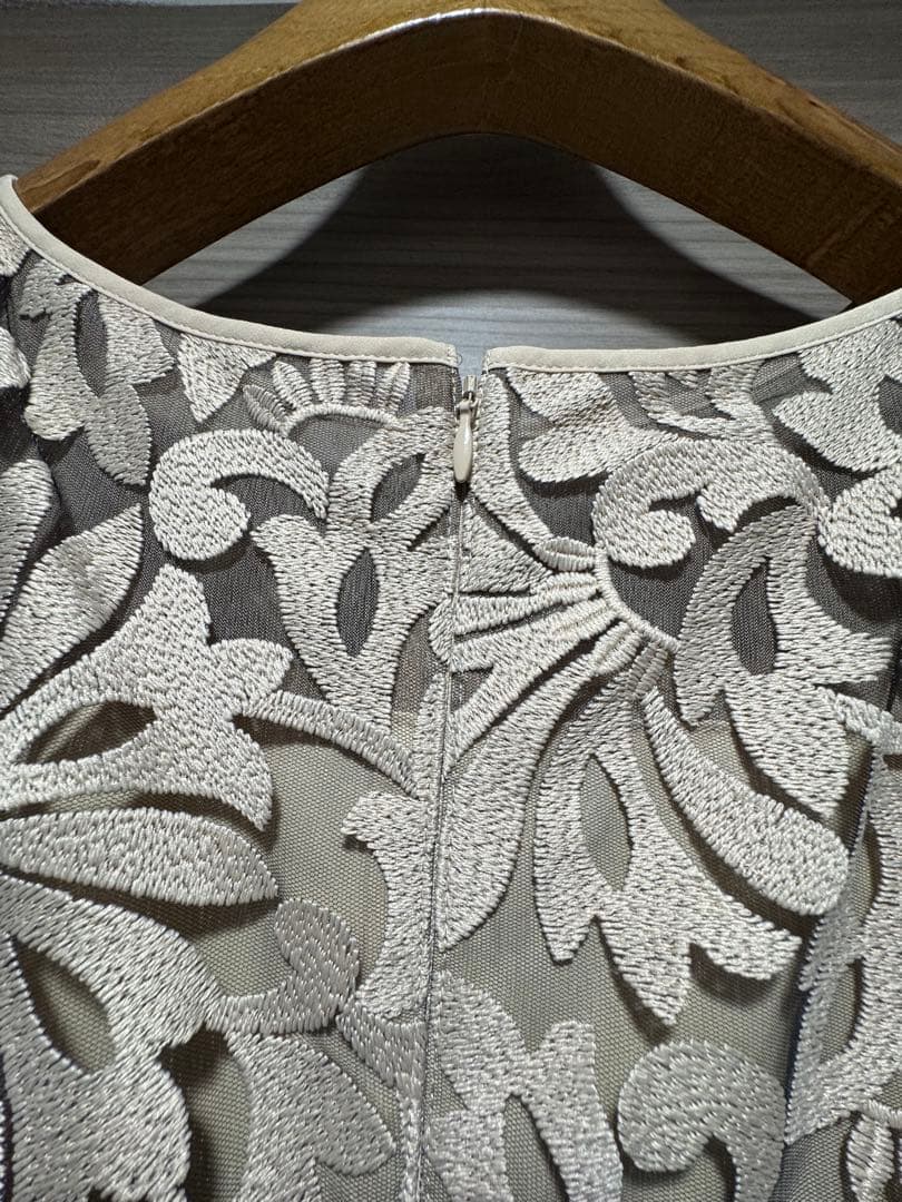 【ANAYI 】刺繍入りワンピース サイズ38