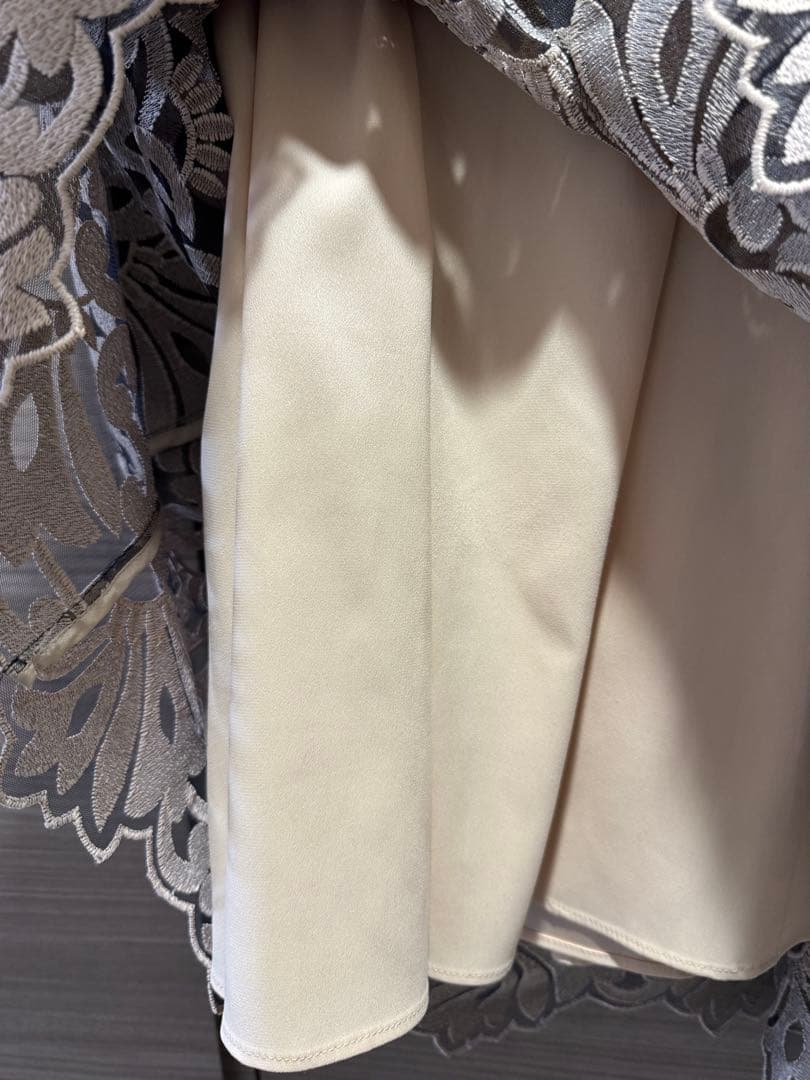 【ANAYI 】刺繍入りワンピース サイズ38