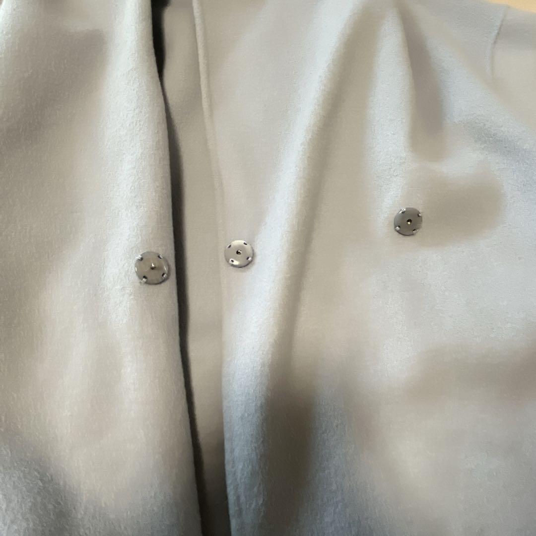 タグ付き　SNIDEL スナイデル フード　リバーショートコート　サックス　M