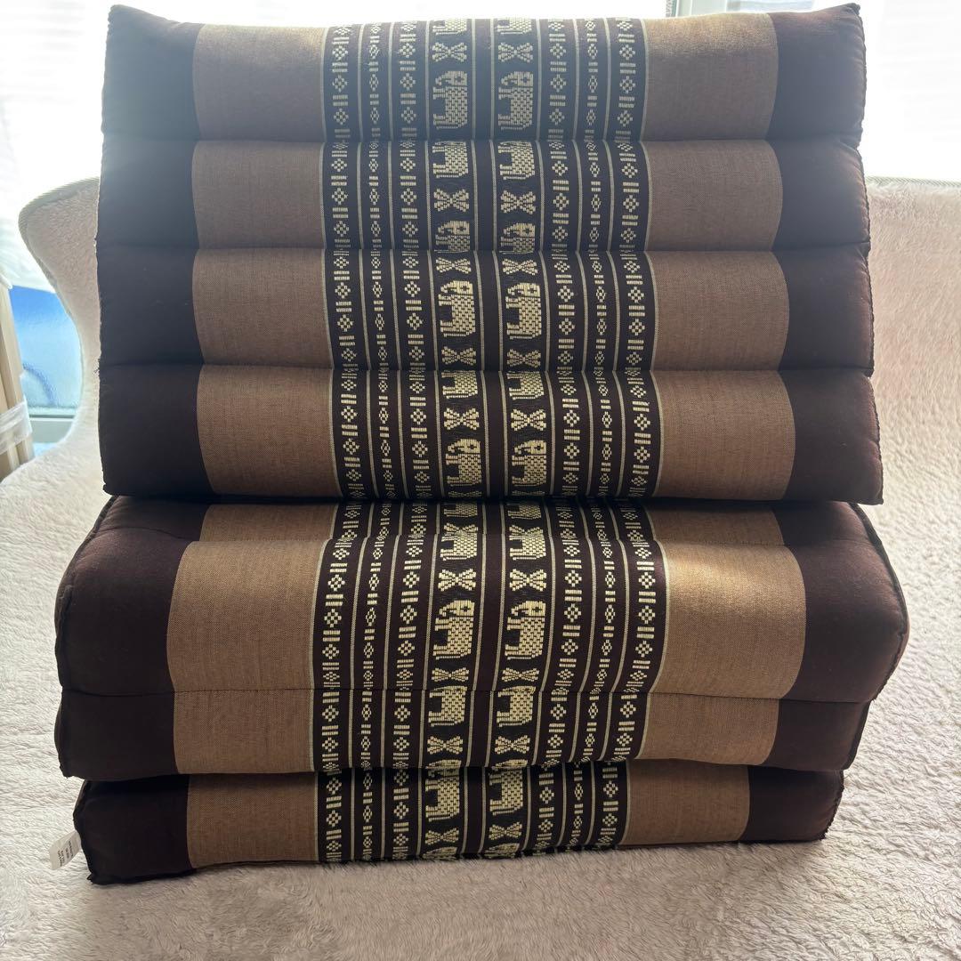 タイ製 三角まくら 折りたたみマット付き Begin Resort カポック