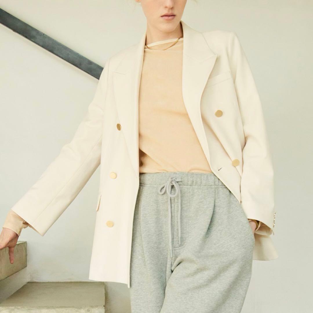 【2025ss✨ 現行】MilaOwen 金釦 ダブルブレストロングブレザー