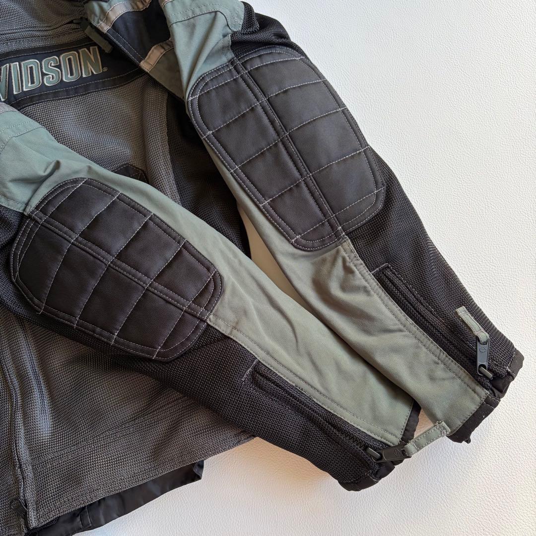 ハーレーダビットソン　ライディングジャケット　プロテクター　メッシュ　バイカー