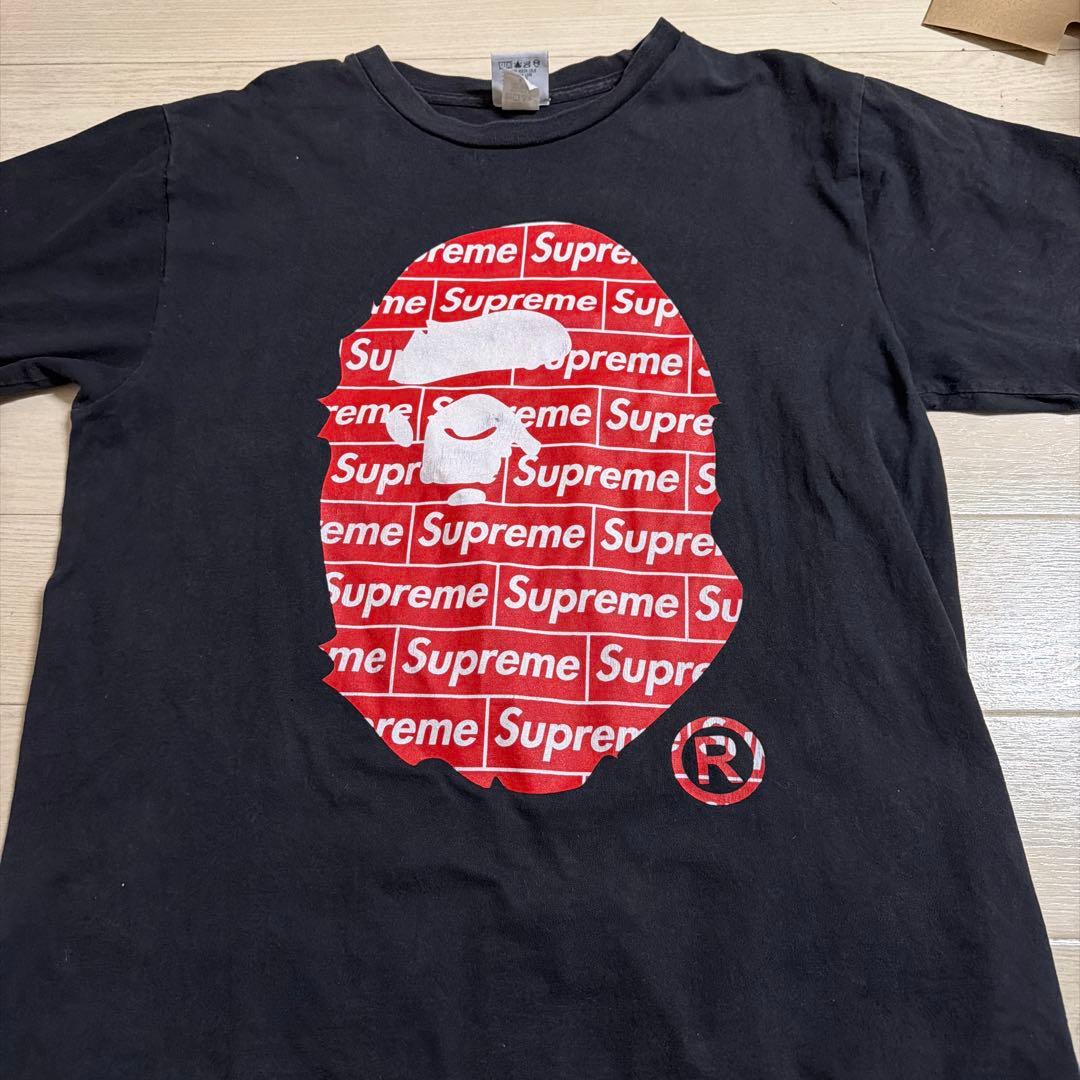 A Bathing Ape Supreme Tシャツ Lサイズ