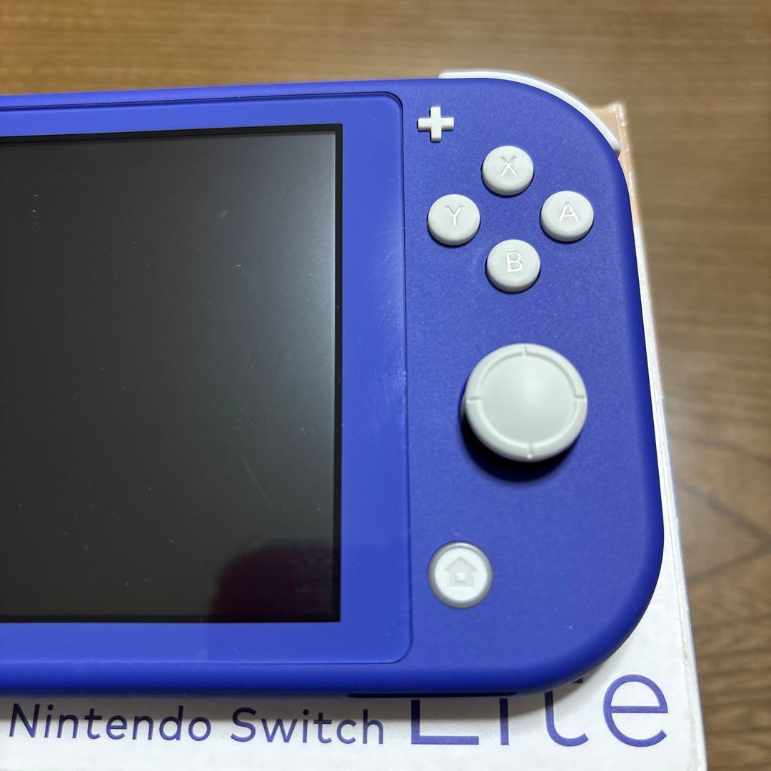 A*.様 Nintendo Switch Lite ブルー 本体 超美品 アダプ