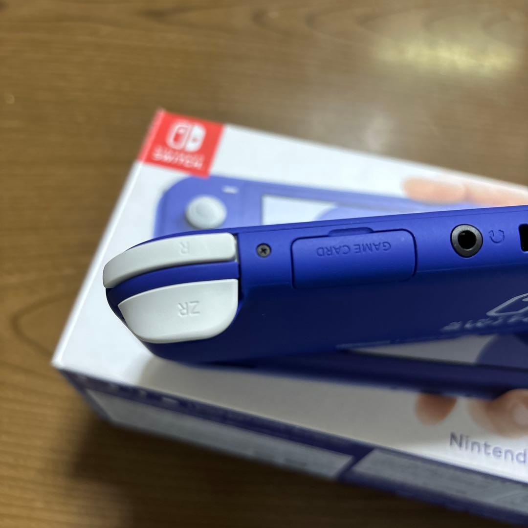 A*.様 Nintendo Switch Lite ブルー 本体 超美品 アダプ