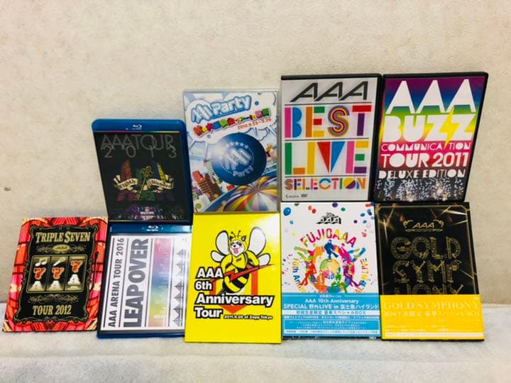 AAA LIVE DVD 9点　Blu-rayもあり　値下げ