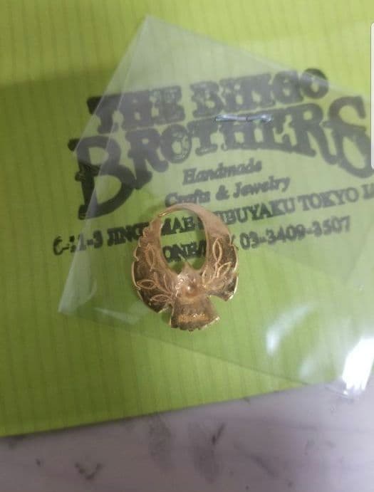 ビンゴブラザーズ　ゴールド　ピアス　左耳用　イーグルタイプ　24k