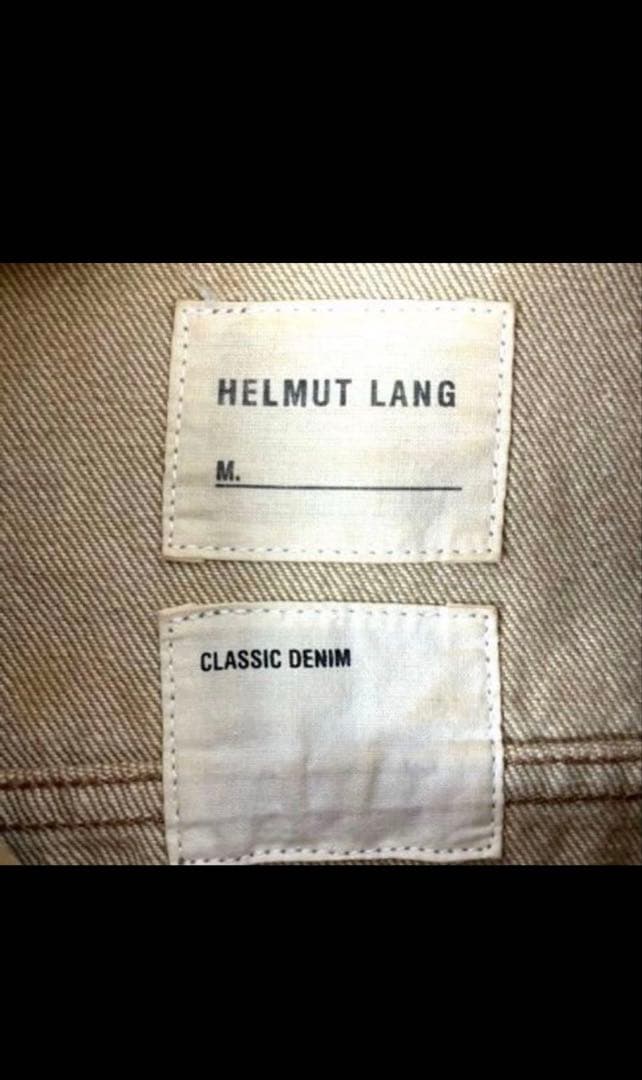 カ*伝様 ヘルムートラング HELMUT LANG デニムジャケット　ベージュ