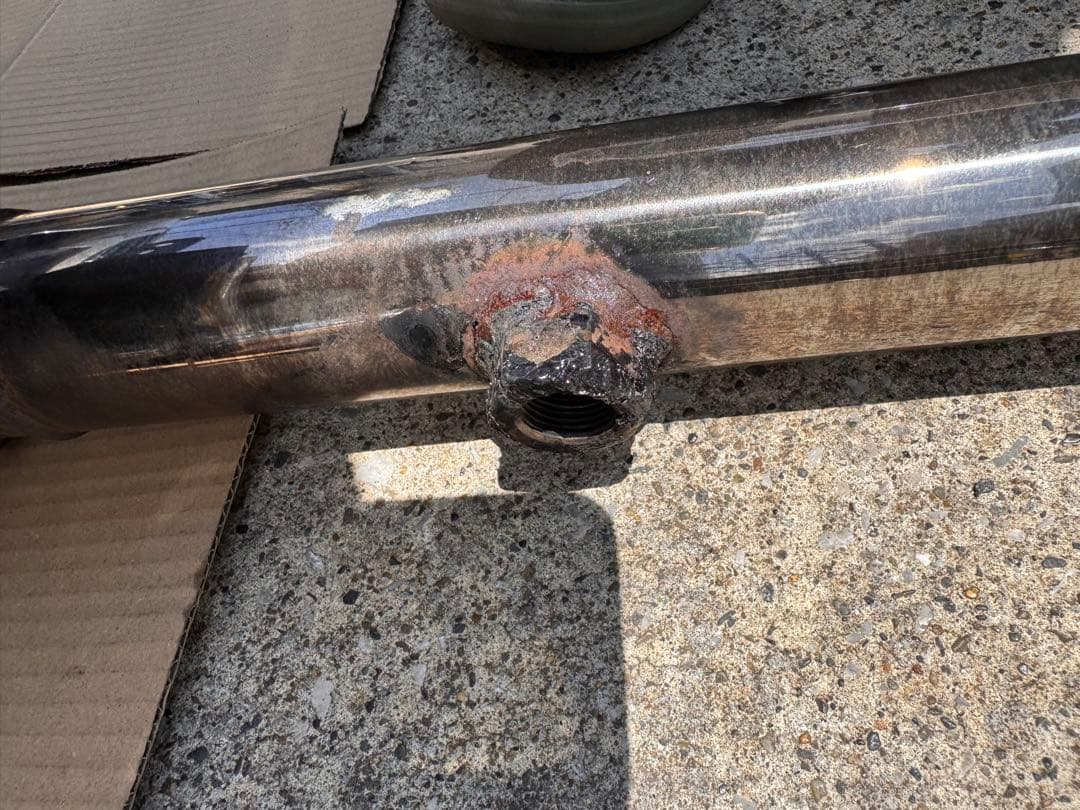 そ*ち様 マークx ワンオフ 中間マフラー ストレート 直管