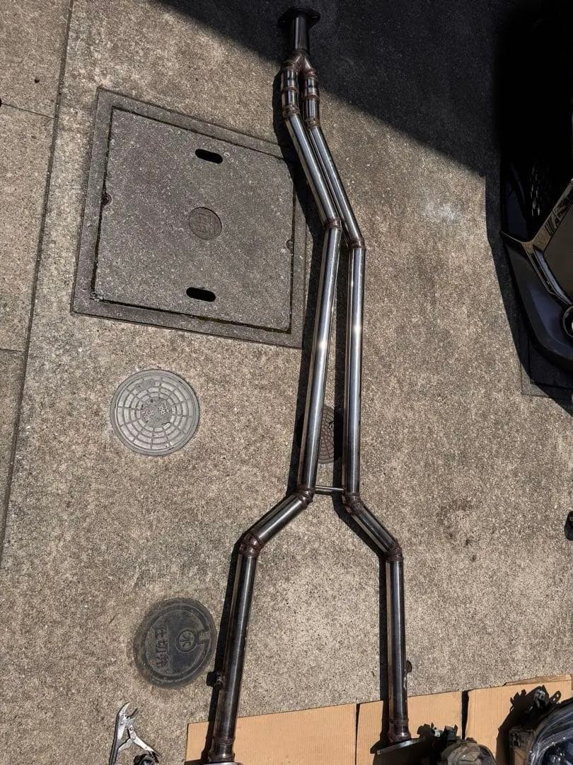 そ*ち様 マークx ワンオフ 中間マフラー ストレート 直管