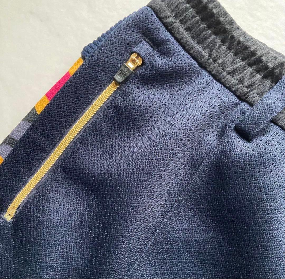 ⛳️極美品 メンズXL マークアンドロナ カモフラージュ柄 ハーフパンツ紺