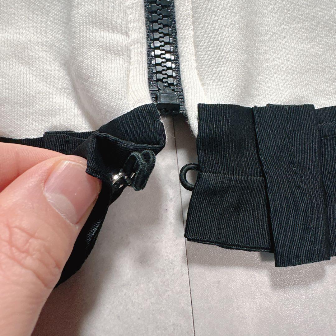 MONCLER モンクレール フリル フルジップ コットンジャケット ロゴジップ