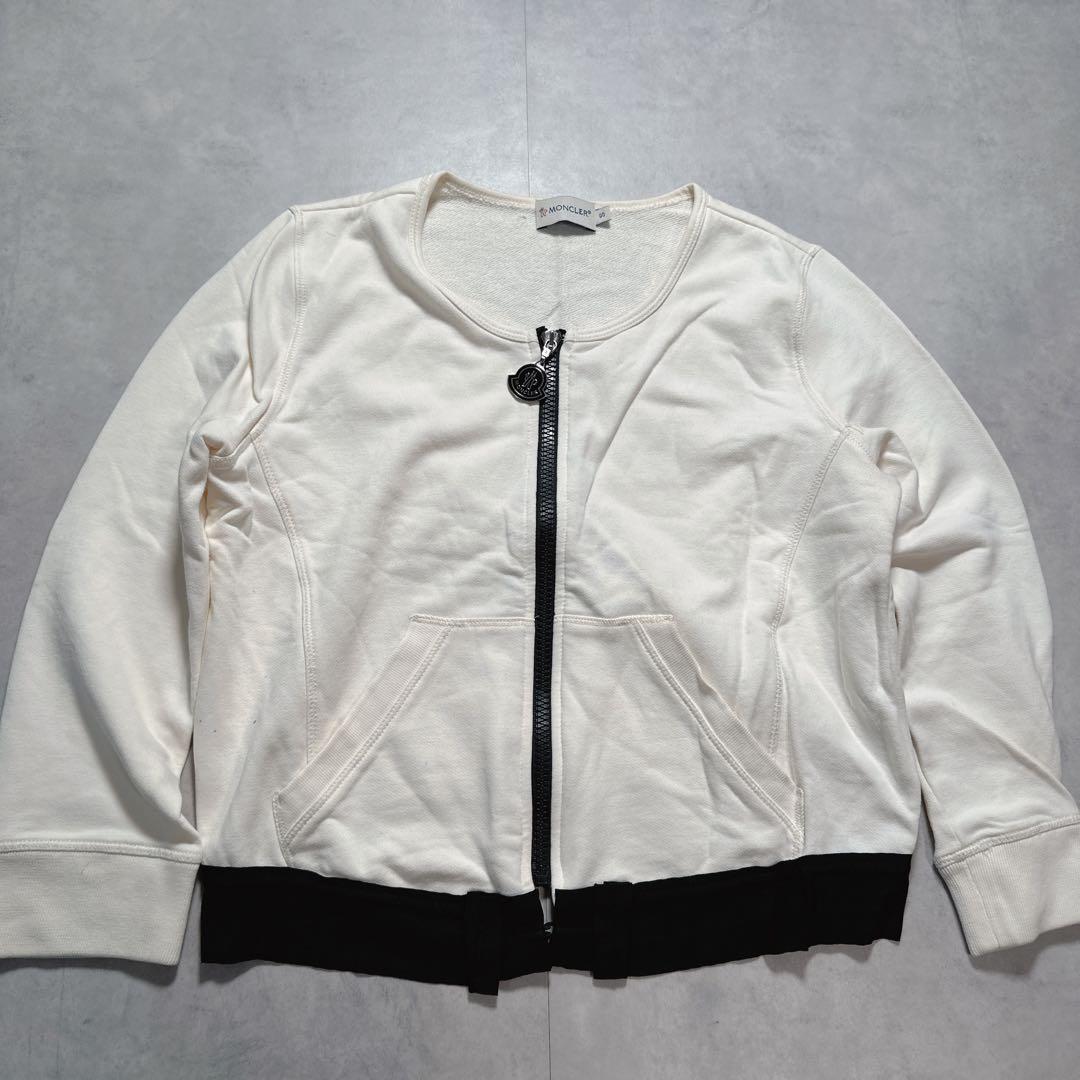 MONCLER モンクレール フリル フルジップ コットンジャケット ロゴジップ