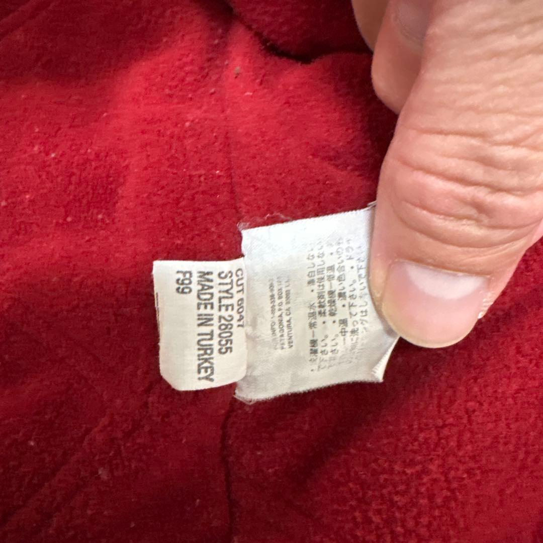 99年製 patagonia nuevorange ヌエボレンジ　襟レザー90s
