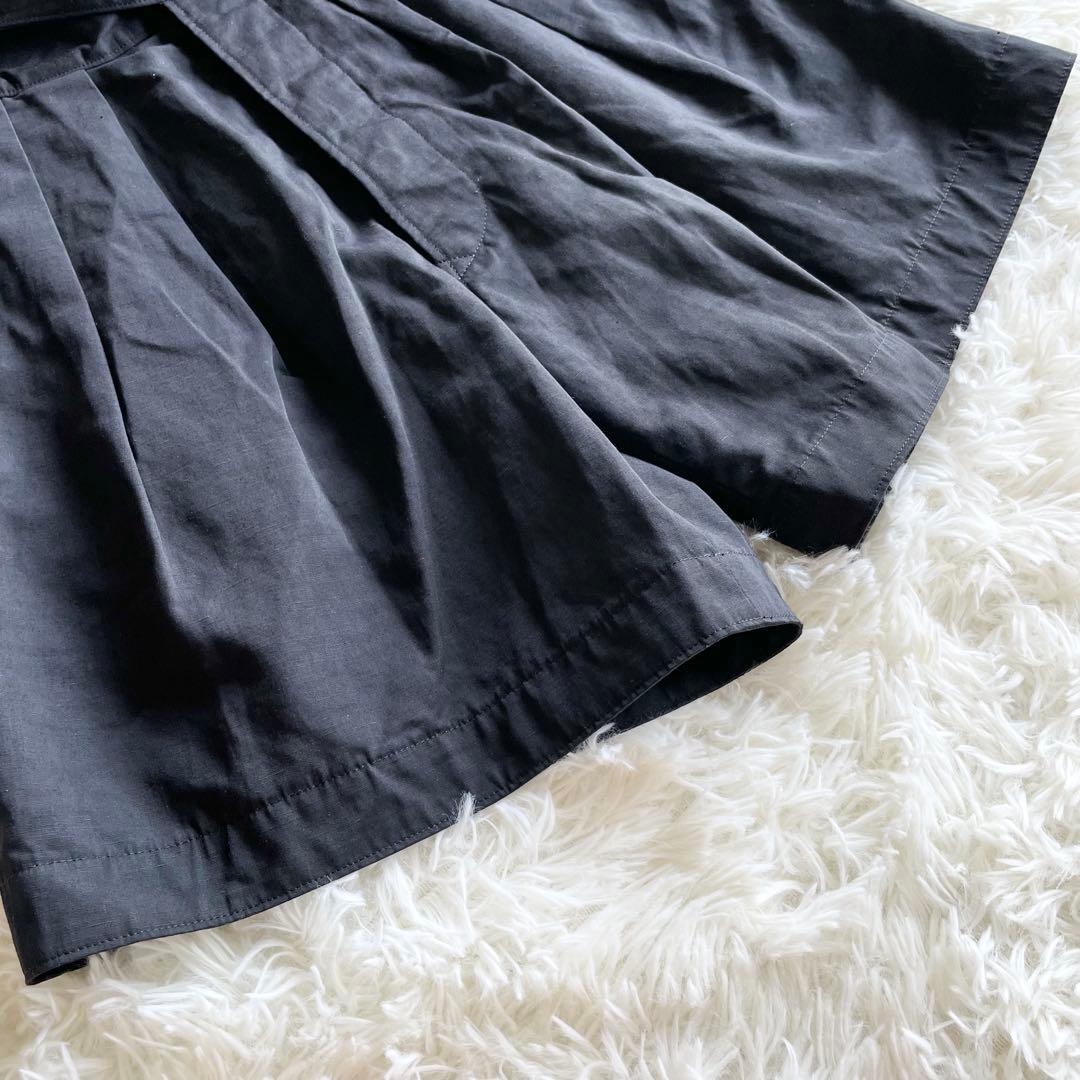 現行✨マディソンブルー　グルカショーツ　リネンブレンド　黒　01