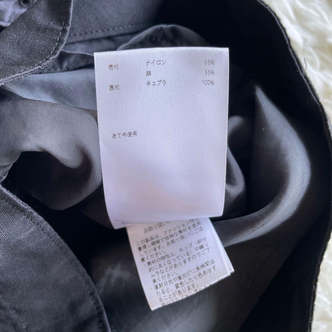 現行✨マディソンブルー　グルカショーツ　リネンブレンド　黒　01