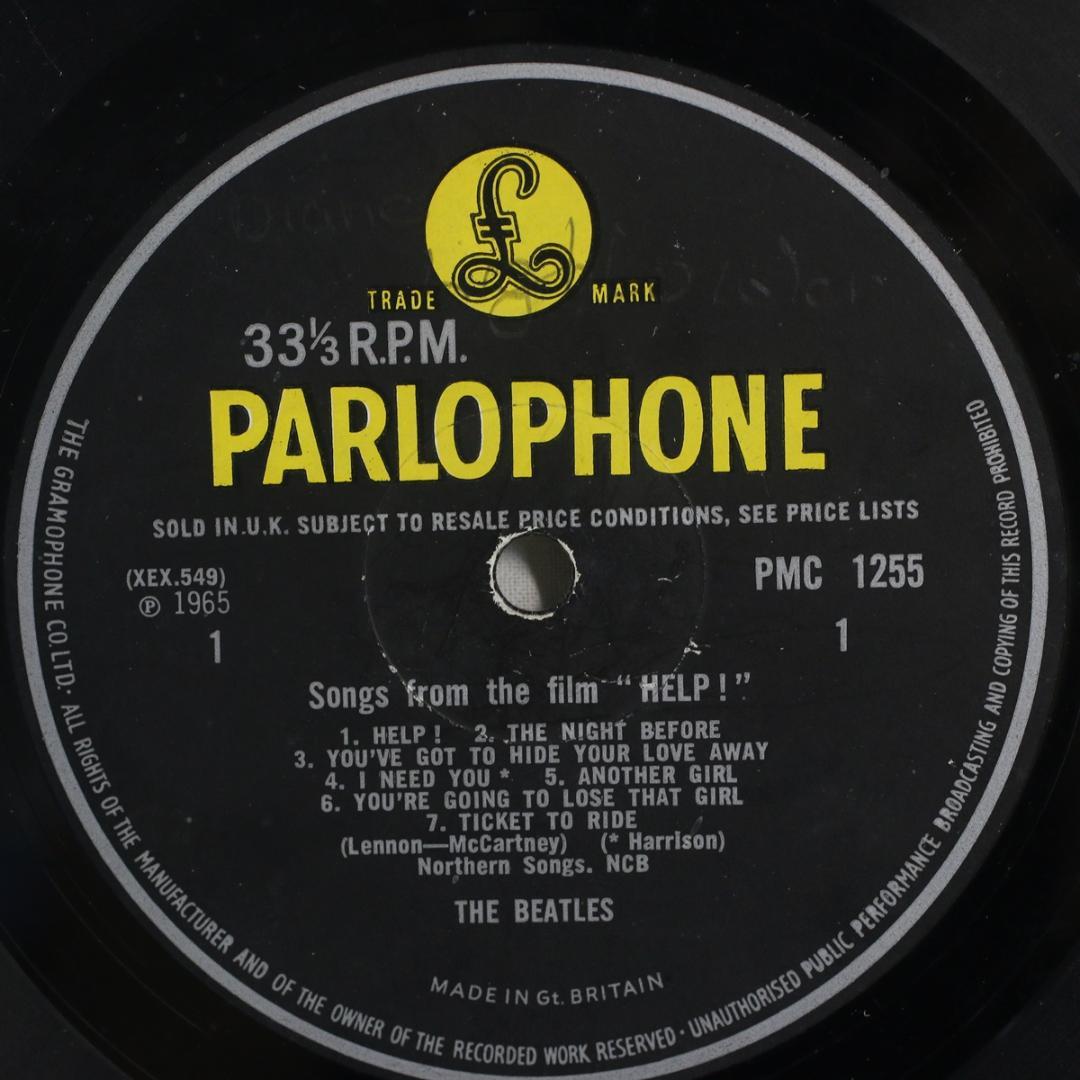 英LP The Beatles HELP! UK盤 Mono 1stプレス KT