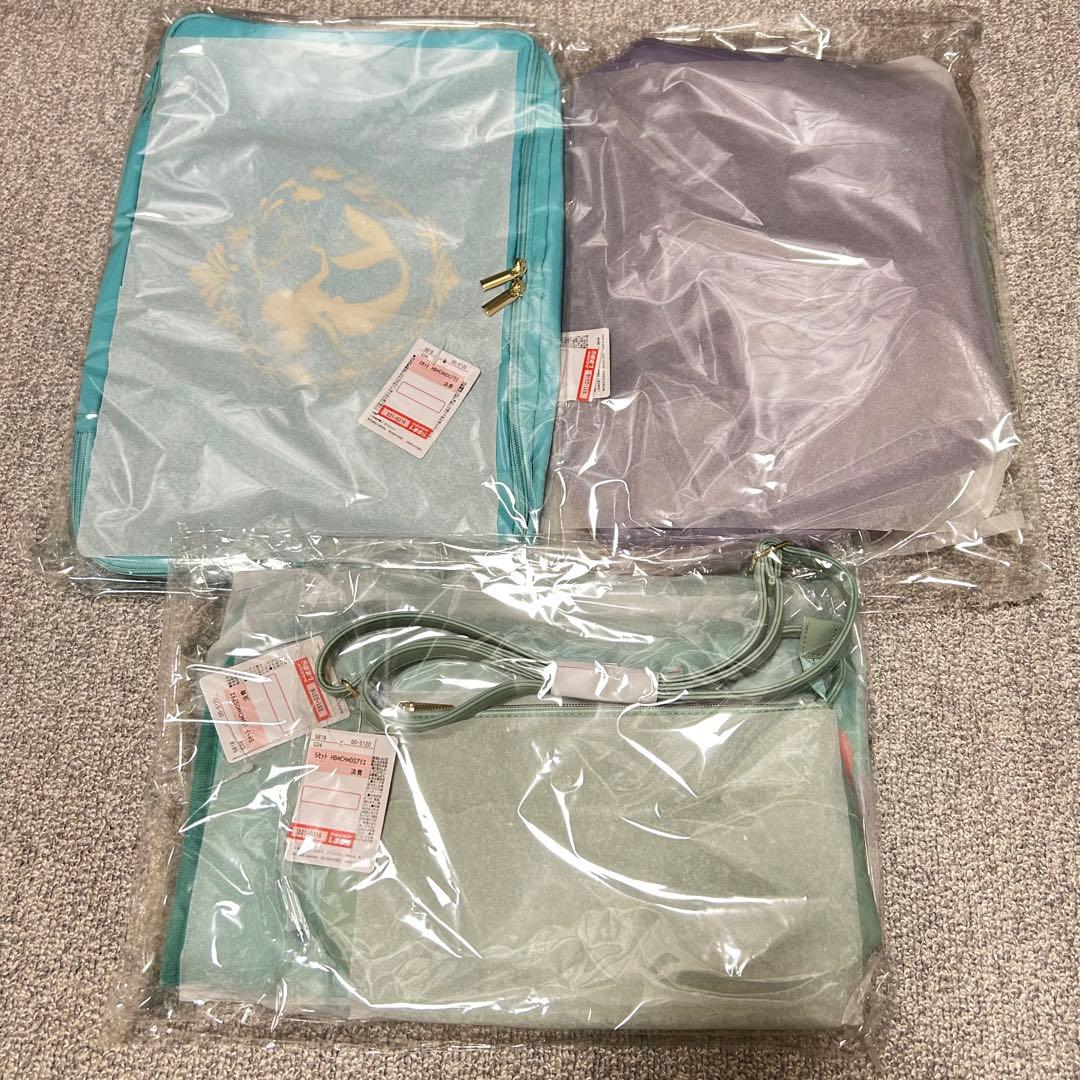 ディズニー しまむら アリエル ちはるさん スーツケース 5点セット　キャリー