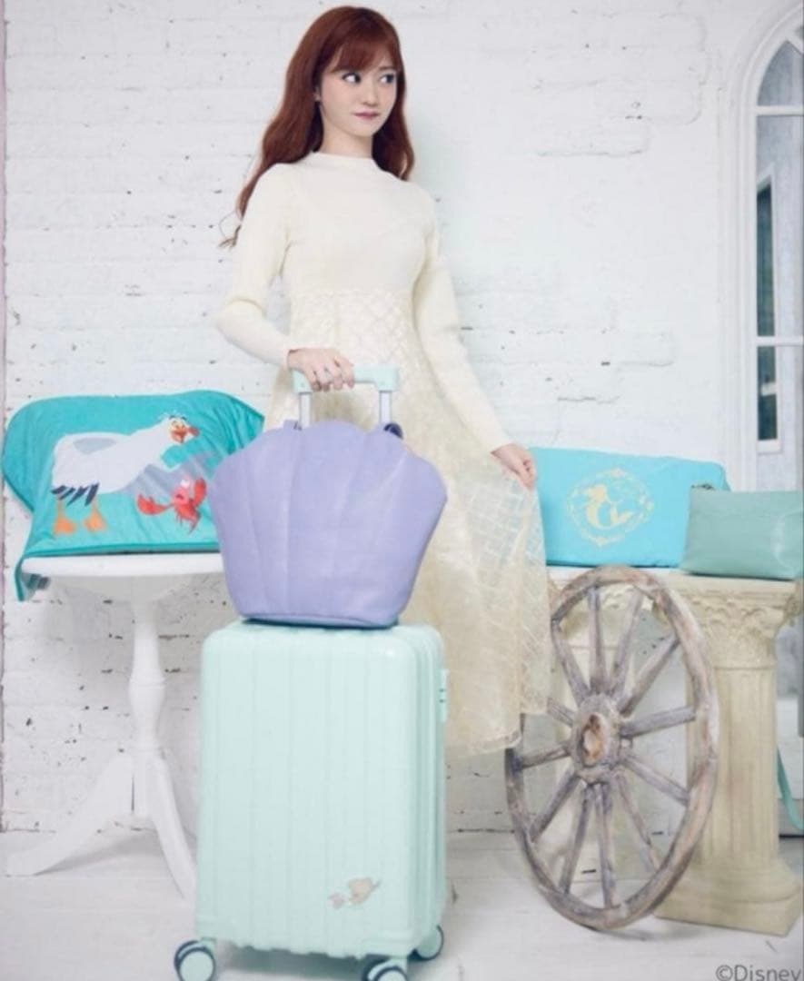 ディズニー しまむら アリエル ちはるさん スーツケース 5点セット　キャリー