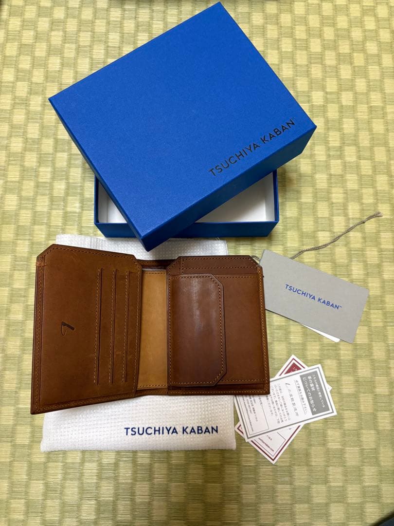 TSUCHIYA KABAN ブラウン 二つ折り財布