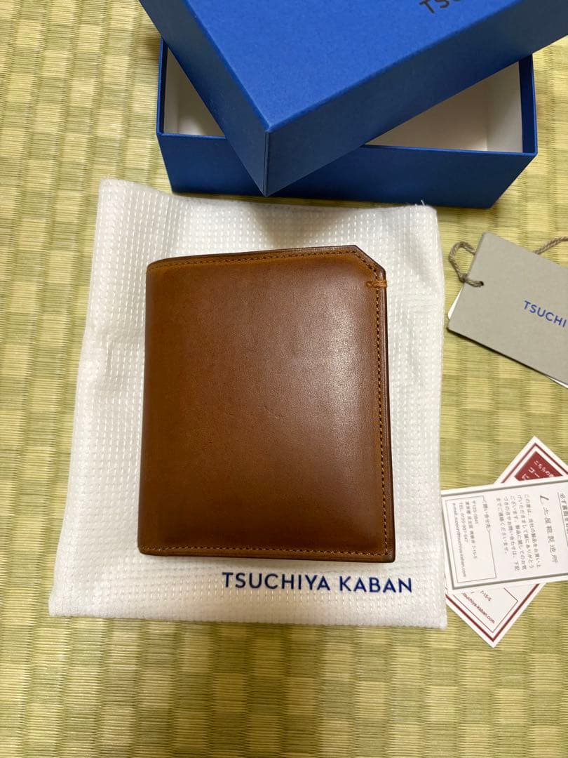 TSUCHIYA KABAN ブラウン 二つ折り財布