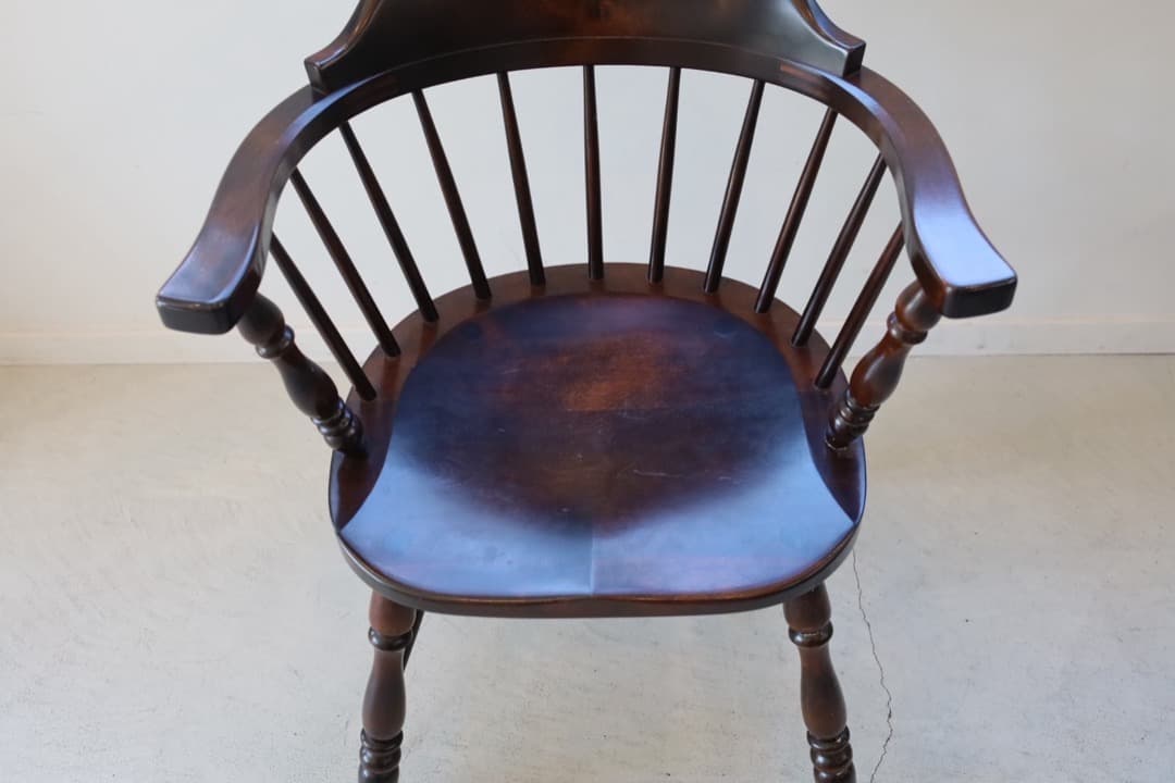 Bubu　松本民藝家具　キャプテンチェア　木製アームチェア ダークブラウン