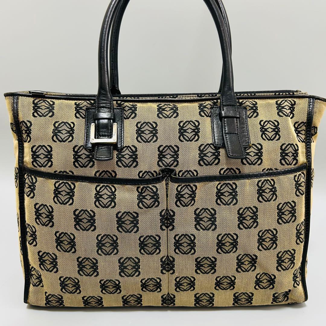 LOEWE ロエベ リピート トートバッグ アナグラム キャンバス