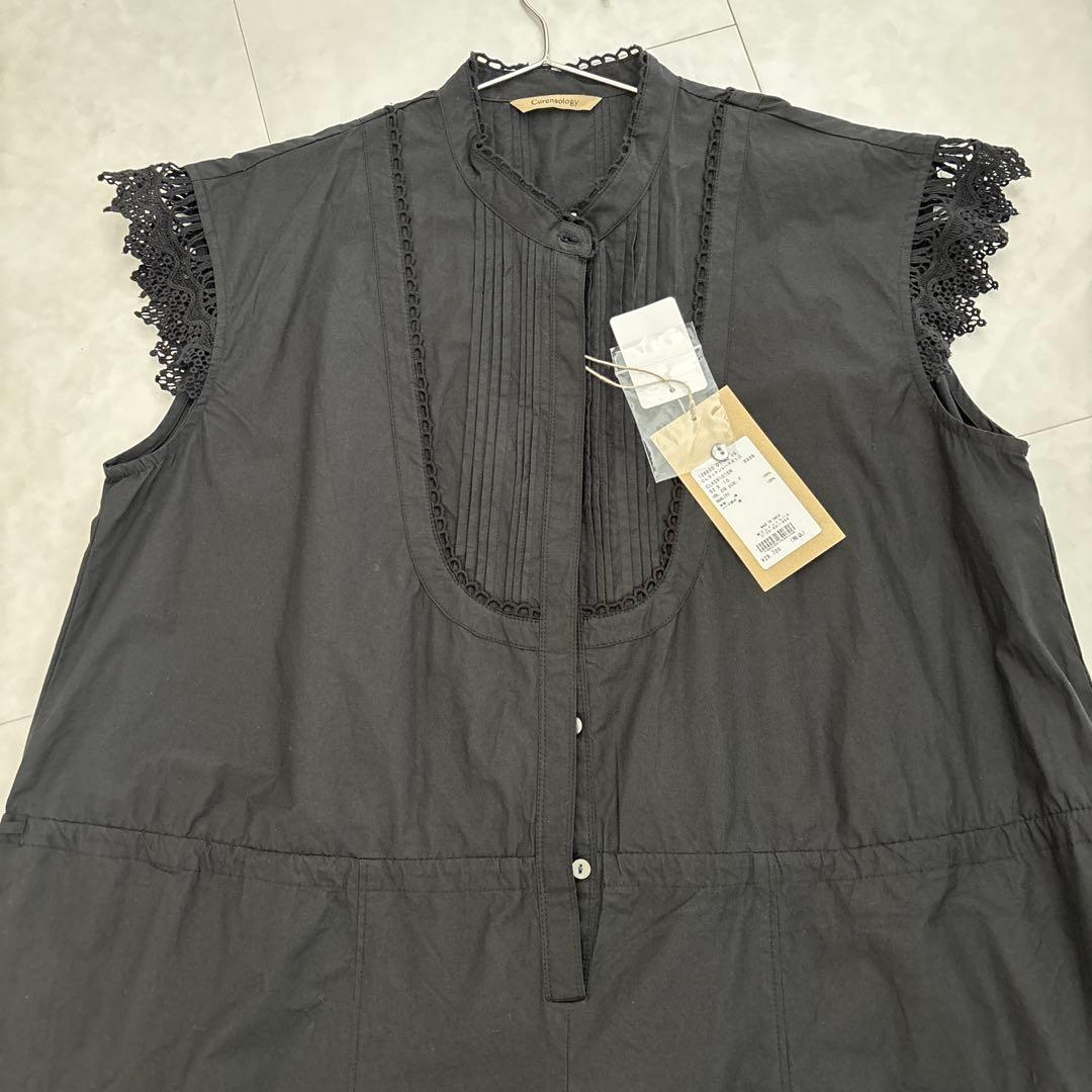 【今期　タグ付き新品】カレンソロジー コットンレースオールインワン　黒