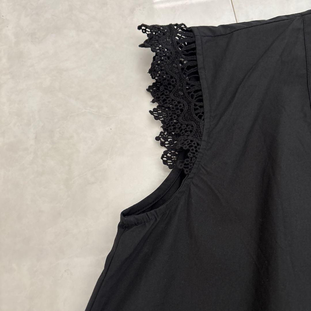 【今期　タグ付き新品】カレンソロジー コットンレースオールインワン　黒
