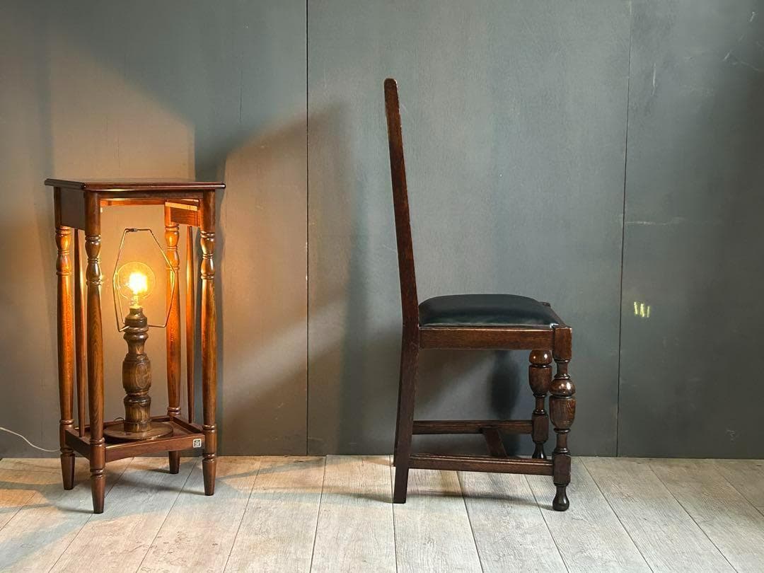 ②　英国　イギリス　ロイズアンティークス　ハイバックチェア　高浮き彫り　GY