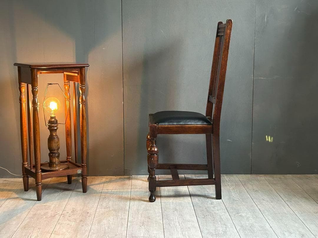 ②　英国　イギリス　ロイズアンティークス　ハイバックチェア　高浮き彫り　GY