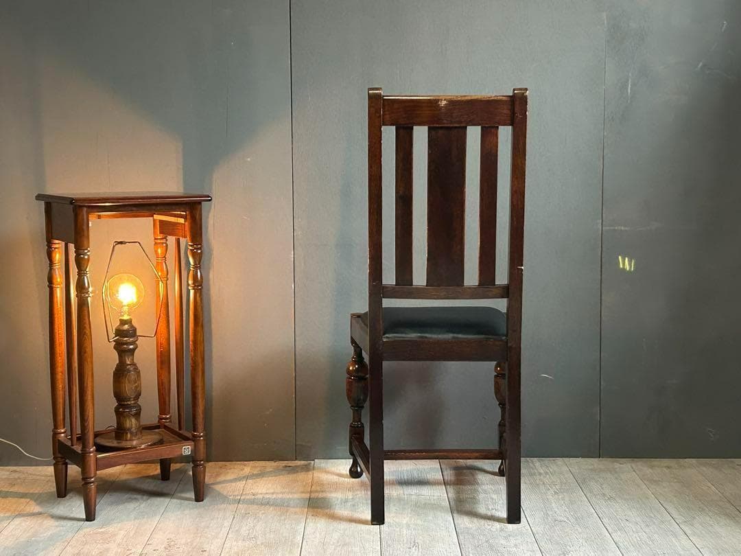 ②　英国　イギリス　ロイズアンティークス　ハイバックチェア　高浮き彫り　GY