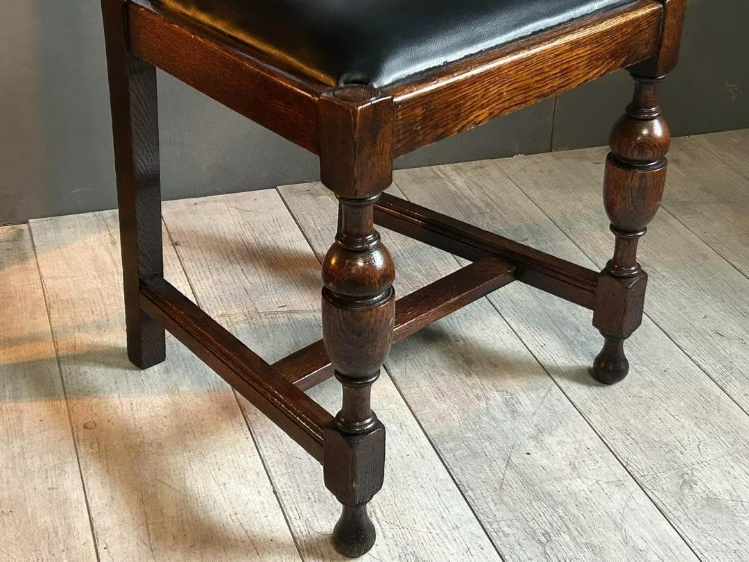 ②　英国　イギリス　ロイズアンティークス　ハイバックチェア　高浮き彫り　GY